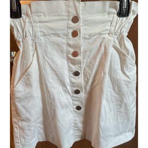 Zara White trf Collection Skirt